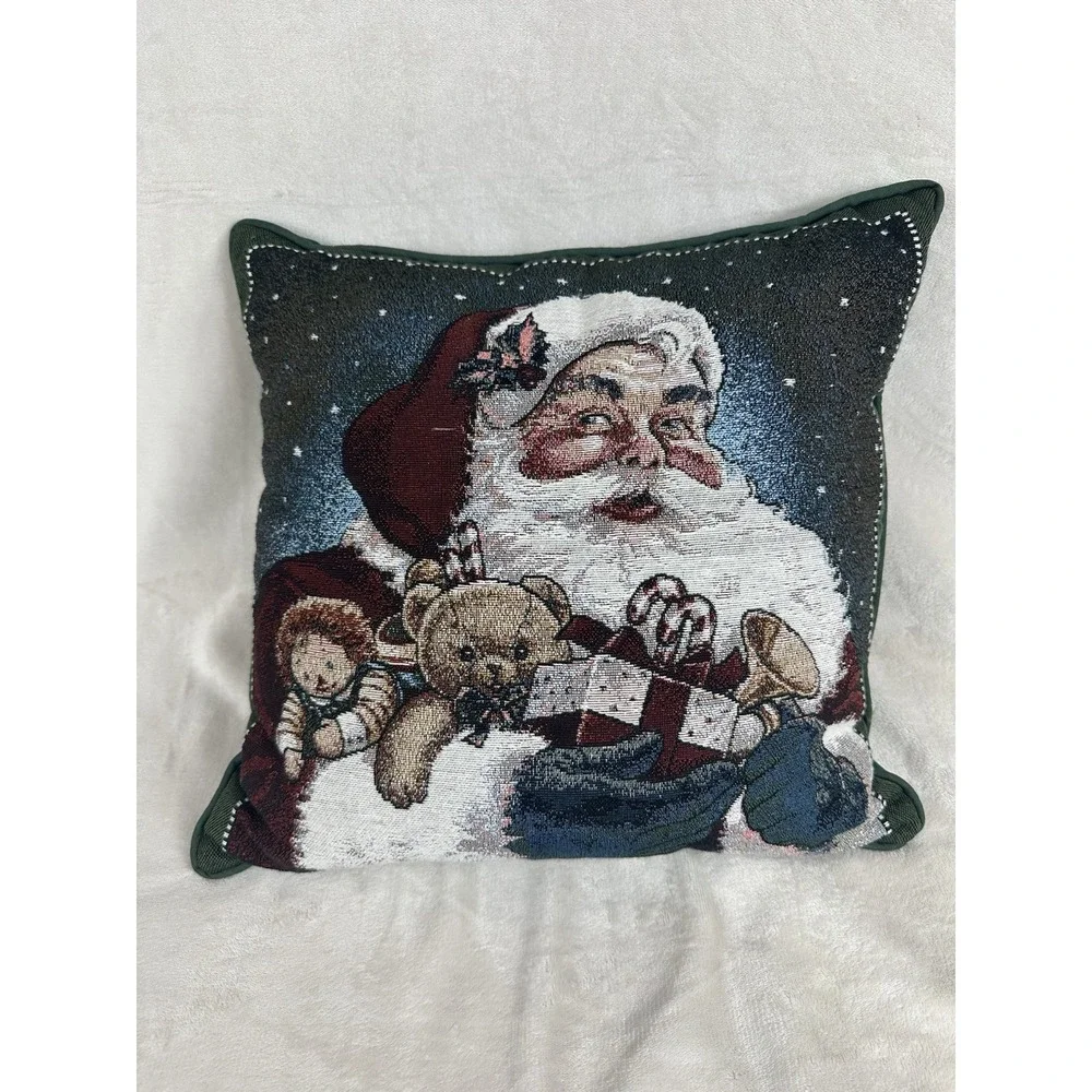Vintage Santa Claus Christmas Decor Throw Pillow Gifts